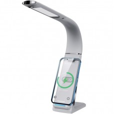 Φωτιστικό Γραφείου LED 8W 230V CCT Ντιμαριζόμενο Touch και Ασύρματη φόρτιση κινητού 0-7000